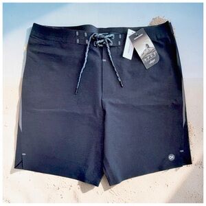 Outerknown Apex Evolution Board Shorts | Black | 35 | Surf Performance | NWT